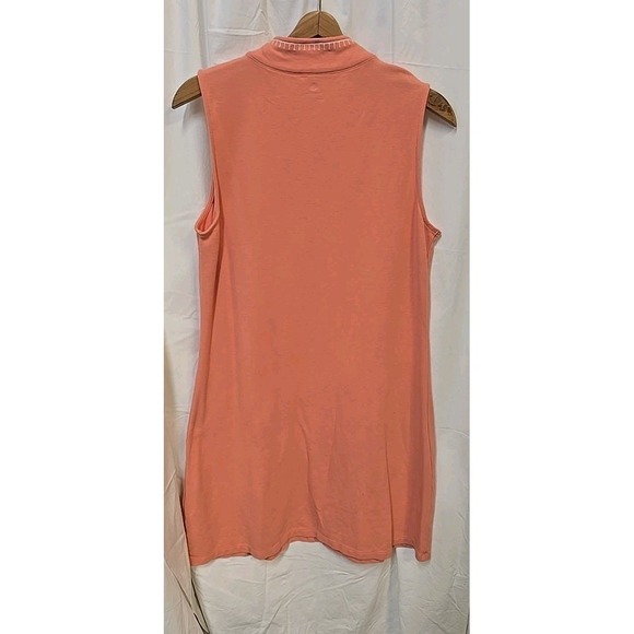 Spartina 449 Serena Half Zip Coastal L Quiet Luxury Cottagecore Resort Dress - Picture 4 of 6